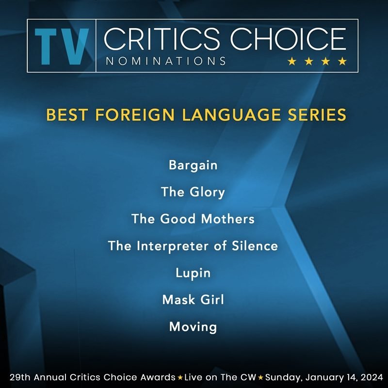 Dramas Sul-Coreanos Brilham nas Indicações do Critics Choice Awards