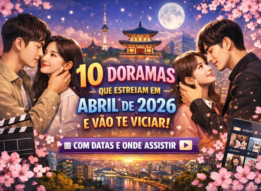 10 Doramas Que Estreiam em Abril de 2026 e Vão Te Viciar (Com Datas e Onde Assistir)