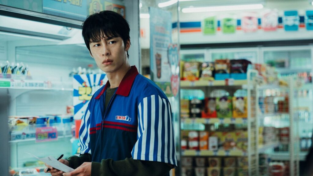 Lee Jae-wook numa loja de conveniência em Dead-End Job